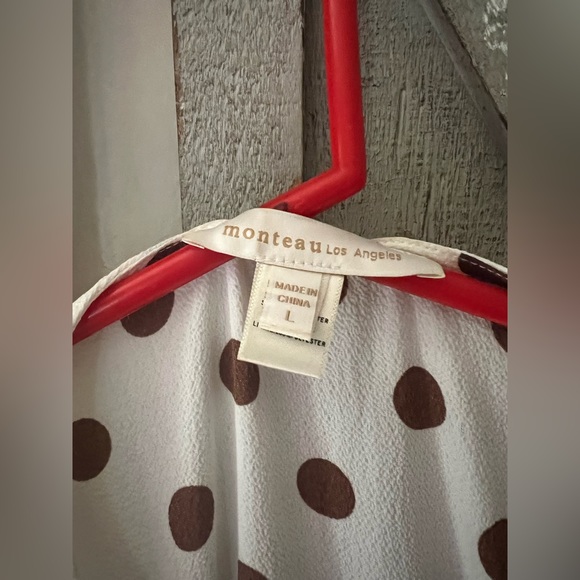 Size L pokadot white dress - Picture 3 of 3